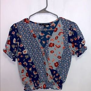 Cropped Floral Tee